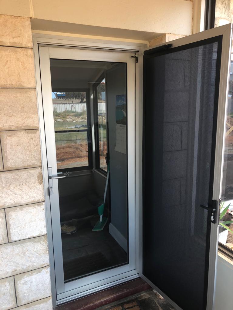 Nu-View Aluminium Windows, Doors & Glass - Security Door Open